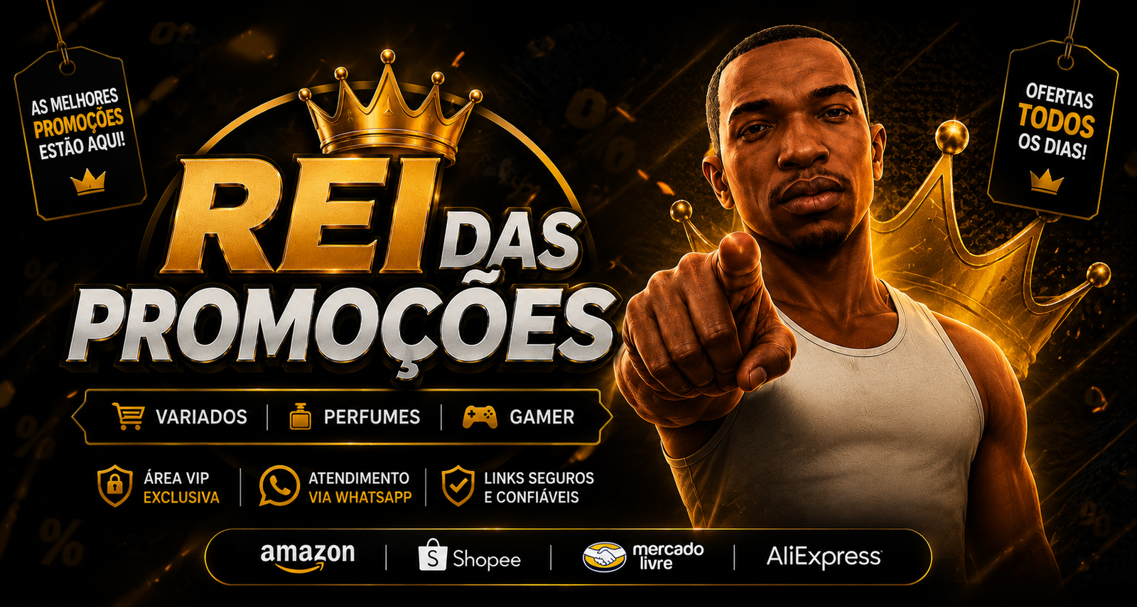 Banner Rei das Promoções